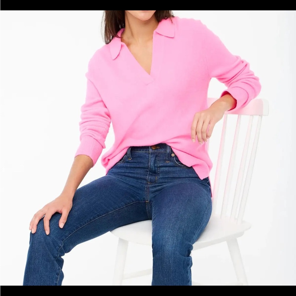 Sweater Polo in Extra-Soft Yarn